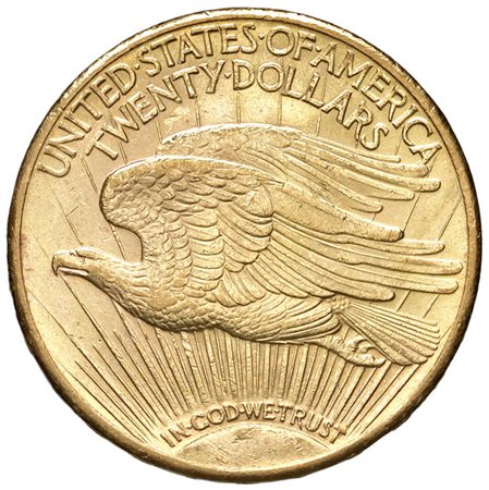  - STATI UNITI, 20 DOLLARI, 1925, SPL+.