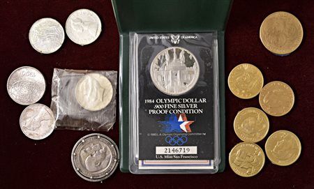  - LOTTO COMPOSTO DA 20 MONETE E MEDAGLIE TRA CUI ALCUNE IN ARGENTO.