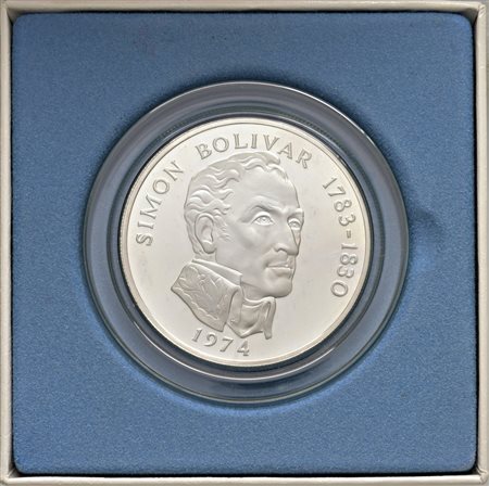  - LOTTO COMPOSTO DA UNA MONETA DA 20 BALBOAS, 1974 E 3 MEDAGLIE MILLENIUM IN ARGENTO.