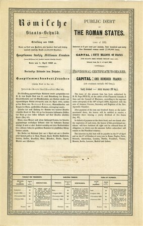  - 1860 - RENDITA AL 5% SOVRANI CHIROGRAFI - 18 BAJ e 60.