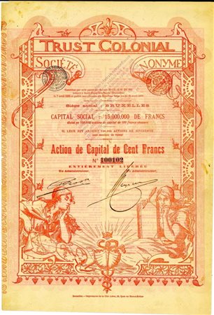  - 1899 - TRUST COLONIAL SOC. ANON.