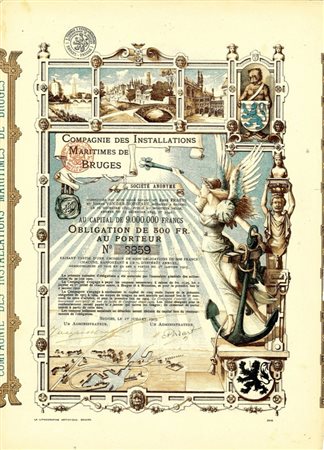  - 1909 - COMP. DES INSTALLATIONS MARITIMES DE BRUGES.