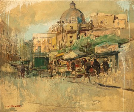 Ezelino Briante (Napoli 1901 - Roma 1971)  - Vita al mercato