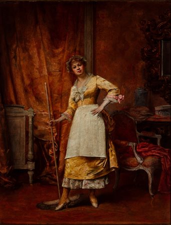 Scuola francese, secolo XIX - Faccende di casa