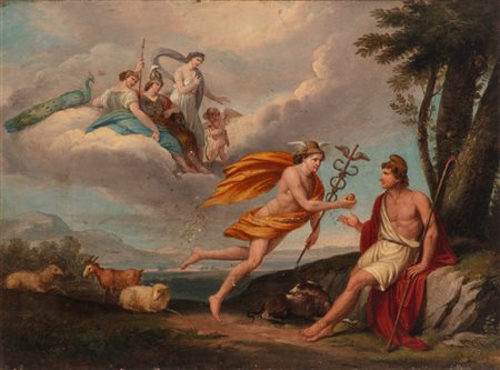 Scuola neoclassica - Mercurio e Paride