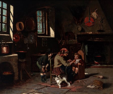 Scuola italiana, secolo XIX - La pappa