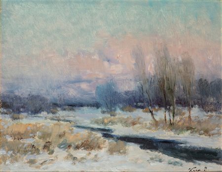 Ivan Karpoff (Novočerkassk 1898 - Milano 1970)  - Alba d'inverno