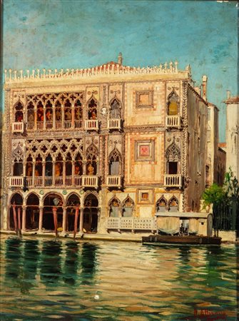 Natale Attanasio (Catania 1845 - Roma 1923)  - Venezia, la Cà d'Oro
