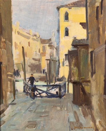Marco Novati (Venezia 1895 - 1975)  - Scorcio di Venezia