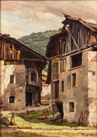 Pietro Leidi (Brescia 1892 - 1976)  - Ponte di Legno, 1943