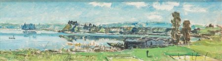 Domenico De Bernardi (Besozzo 1892 - 1963)  - Lago di Varese, 1944