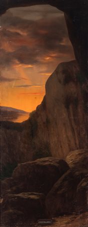 Scuola italiana, secolo XIX - Siracusa, Orecchio di Dionisio