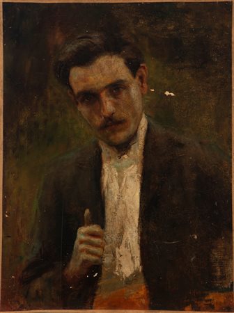 Donato Frisia (Merate 1883 - 1953)  - Autoritratto giovanile