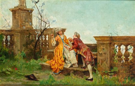 Raffaele Faccioli (Bologna 1885 - 1916)  - Scena galante