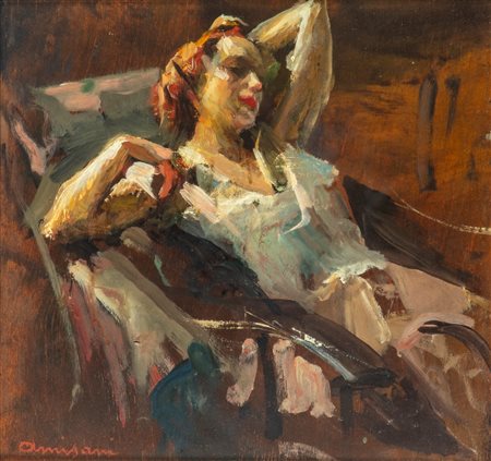 Giuseppe Amisani (Mede Lomellina  1881 - Portofino 1941)  - Ore liete