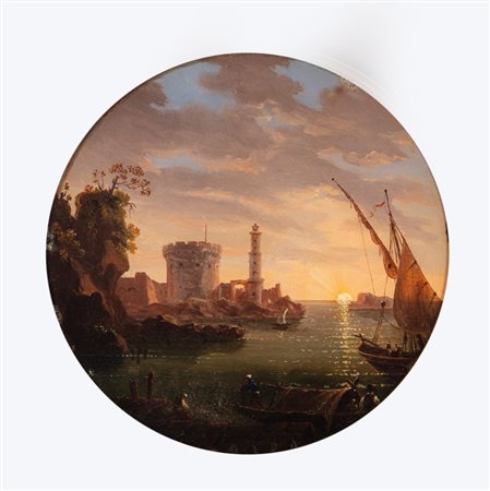 Giovanni Battista Dell'Acqua (Milano 1790 - 1845)  - Porto della Dalmazia, 1833