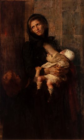 Cesare Laurenti (Mesola 1854 - Venezia 1936)  - Maternità, 1905