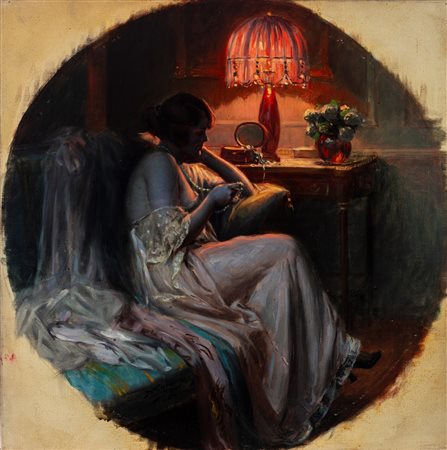 Delphin Enjolras (Coucouron 1857 - Toulouse 1945)  - L'abat jour