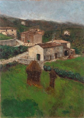Adolfo Tommasi (Livorno 1851 - Firenze 1933)  - Collina pistoiese
