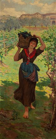 Adolfo Belimbau (Il Cairo 1845 - Firenze 1938)  - Autunno