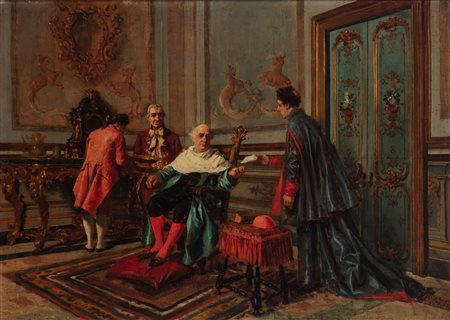 Nazzareno Cipriani (Roma 1843 - 1925)  - La lettera dell'ambasciatore
