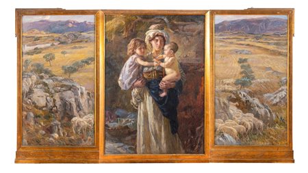 Alessandro Battaglia (Roma 1870 - 1940)  - Terra feconda, 1912