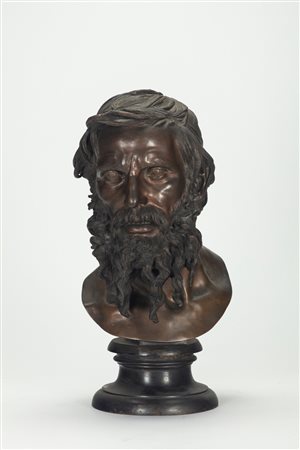 Vincenzo Gemito (Napoli 1852 - 1929)  - Busto di filosofo
