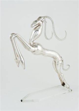 Manifattura Bimini, Austria - (attr.) Plastica raffigurante stambecco in...