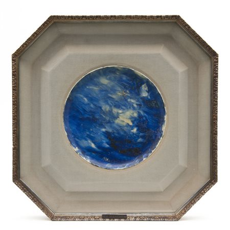 Antonio Mancini (attr.) - Piatto dipinto con soggetto astratto. Manifattura...