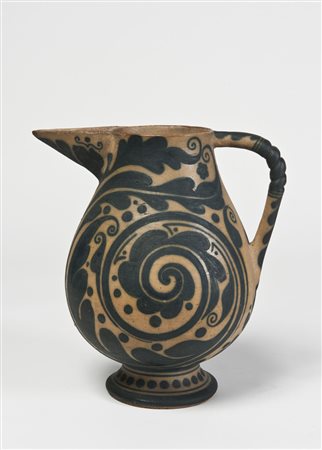 Galileo Chini (Firenze 1873 - 1956) - Brocca in ceramica decorata con motivi...