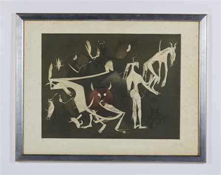 LAM WIFREDO (1902 - 1982) - DA ANNONCIATION DE AIME CESAIRE, 1969-1971.