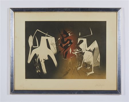 LAM WIFREDO (1902 - 1982) - DA ANNONCIATION DE AIME CESAIRE, 1969-1971.