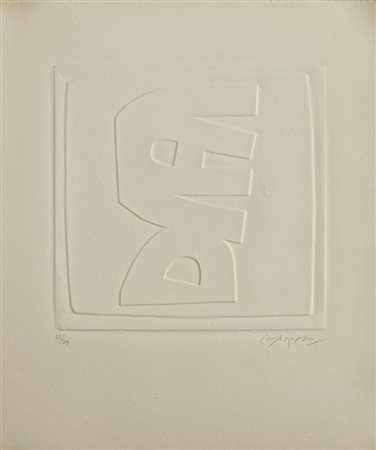 CAPOGROSSI GIUSEPPE (1900 - 1972) - RILIEVO BIANCO.