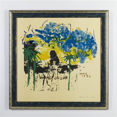 SCHIFANO MARIO (1934 - 1998) - BANCA POPOLARE (DAL PORTFOLIO BESTSELLER).