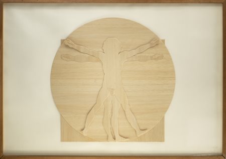 CEROLI MARIO (n. 1938) - SENZA TITOLO (UOMO VITRUVIANO).