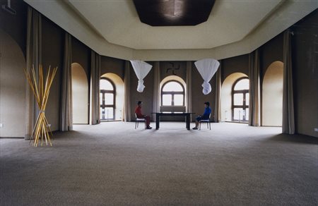 COLOMBO GIORGIO (n. 1945) - MARINA ABRAMOVIC E CRAY IN PERFORMANCE NIGHTSEA CROSSING .