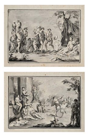 Pietro Antonio Novelli Bacco e Arianna sull'isola di Nasso - Festa bacchica...