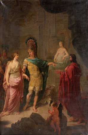 Pittore lombardo del XVIII secolo Alessandro Magno e Apelle Il dipinto...