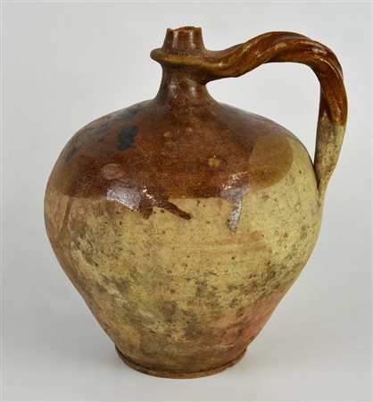 ANTICO ORCIO IN TERRACOTTA SMALTATA h cm 29