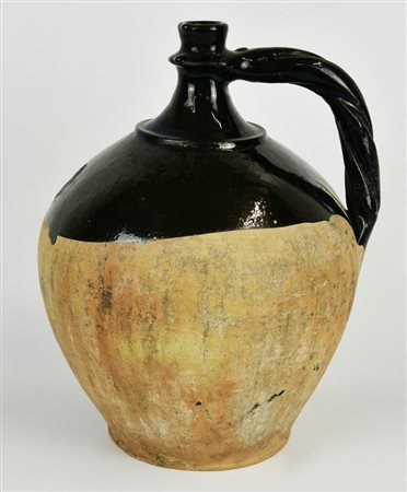 ANTICO ORCIO IN TERRACOTTA SMALTATA h cm 31