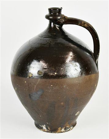 ANTICO ORCIO IN TERRACOTTA SMALTATA h cm 33