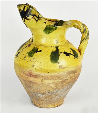 ANTICA BROCCA IN TERRACOTTA SMALTATA h cm 30