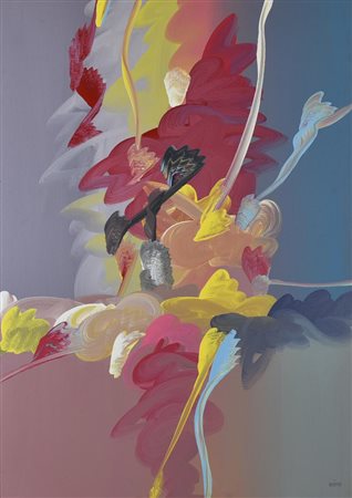 Nicola Naimo SENZA TITOLO, 1977 olio su tela, cm 70x50 firma sul retro: firma...