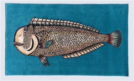 Lampuga. Tappeto in lana e seta. 2019