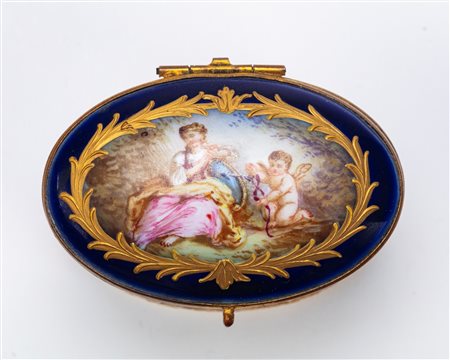 Tabacchiera in porcellana, Manifattura di Sèvres, 1789 circa