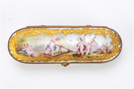 Scatolina in porcellana. Manifattura di Meissen, prima metà XIX secolo