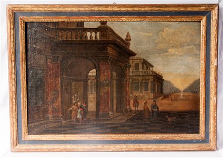  
Architetture di invenzione con personaggi fine XVIII secolo
dipinto ad olio su tela 40 x 61 cm
