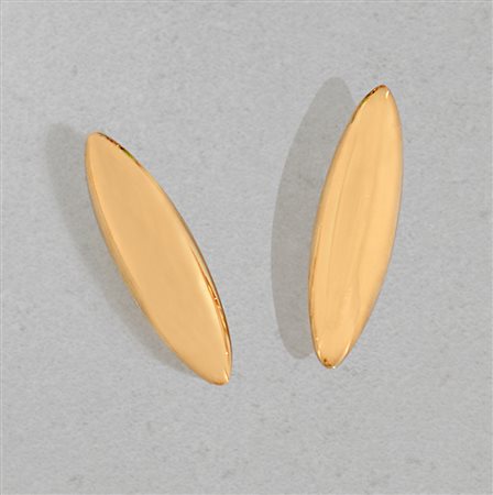 VHERNIER COPPIA DI ORECCHINI DI VHERNIER. In oro giallo 18 kt collezione...