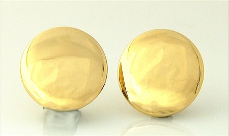 VHERNIER ORECCHINI DI VHERNIER. In oro giallo 18 kt collezione "DISCO" a clip...