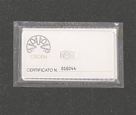 PIETRE SCIOLTE DIAMANTE SIGILLATO IN BLISTER. taglio brillante di cts. 0,6005...